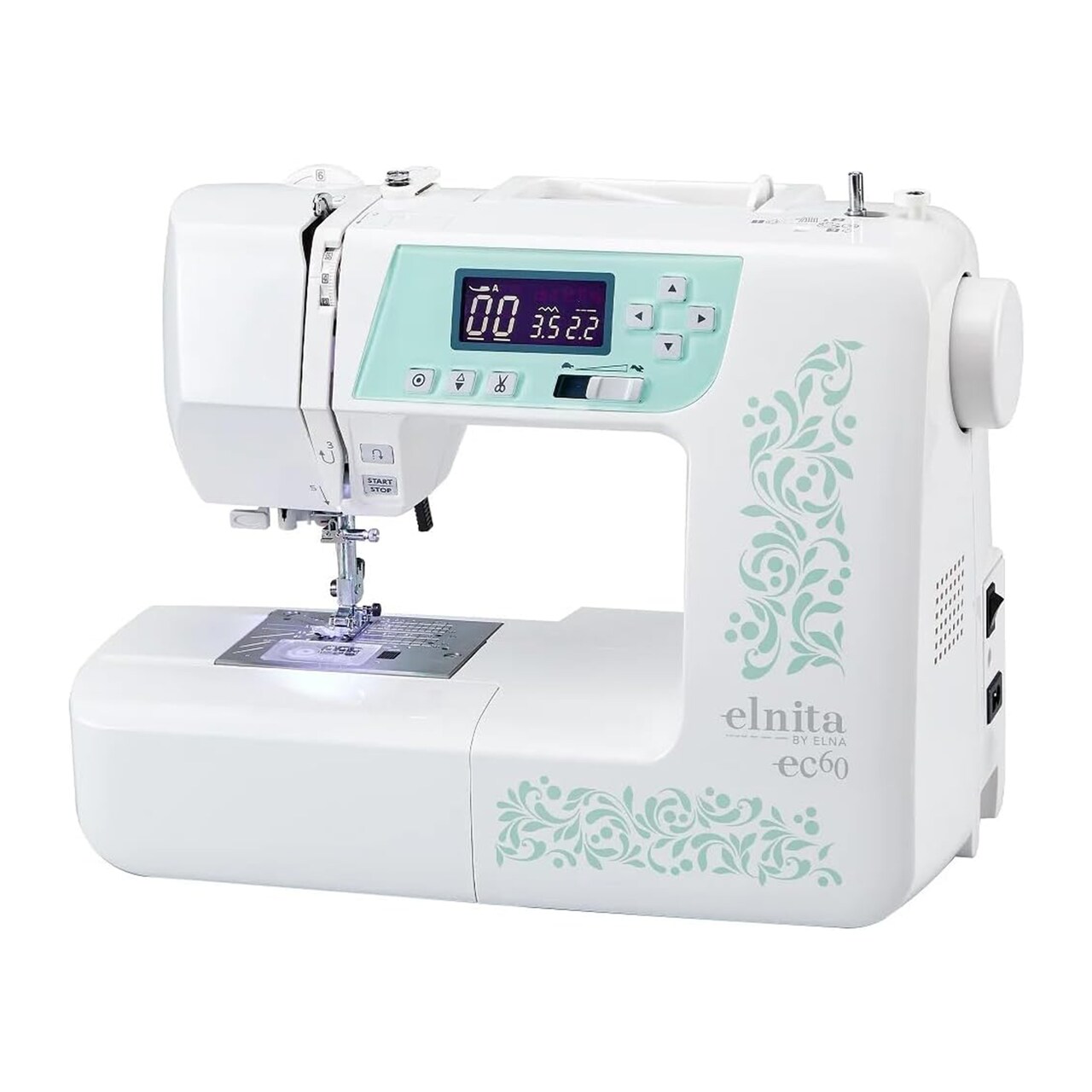 Elna Elnita EC60 Computerized Sewing Machine 60 Stitches Portable Quilting Pro